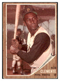 1962 Topps Baseball #010 Roberto Clemente Pirates VG-EX 475444