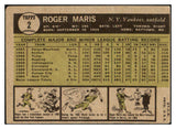 1962 Topps Baseball #001 Roger Maris Yankees VG-EX 475445