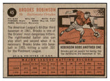 1962 Topps Baseball #045 Brooks Robinson Orioles VG-EX 475449