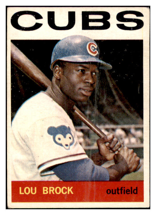 1964 Topps Baseball #029 Lou Brock Cubs VG-EX 475455