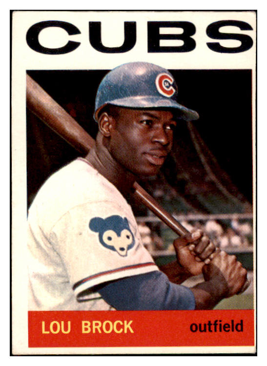 1964 Topps Baseball #029 Lou Brock Cubs VG-EX 475456