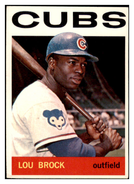 1964 Topps Baseball #029 Lou Brock Cubs VG-EX 475457