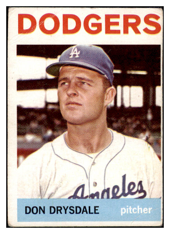 1964 Topps Baseball #120 Don Drysdale Dodgers VG-EX 475459