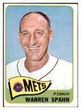 1965 Topps Baseball #205 Warren Spahn Mets VG-EX 475466