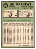 1967 Topps Baseball #166 Eddie Mathews Astros VG-EX 475480