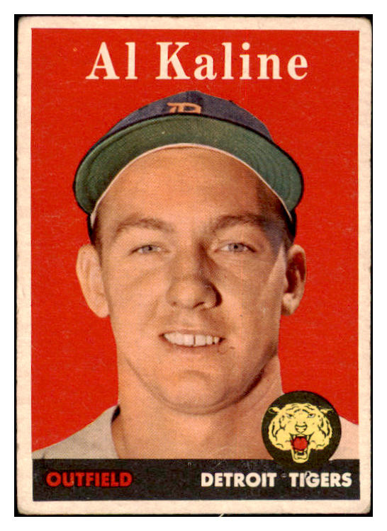 1958 Topps Baseball #070 Al Kaline Tigers VG-EX 475491