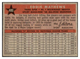 1958 Topps Baseball #480 Eddie Mathews A.S. Braves VG-EX 475498