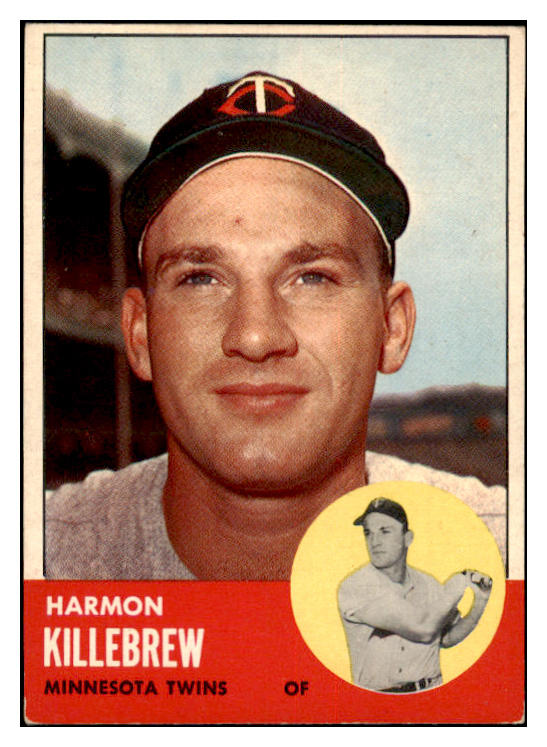 1963 Topps Baseball #500 Harmon Killebrew Twins EX+/EX-MT 475515