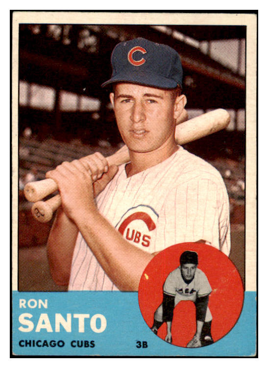 1963 Topps Baseball #252 Ron Santo Cubs EX+/EX-MT 475518