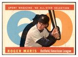 1960 Topps Baseball #565 Roger Maris A.S. Yankees EX+/EX-MT 475523