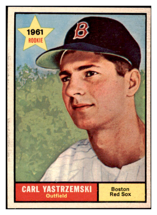 1961 Topps Baseball #287 Carl Yastrzemski Red Sox EX-MT 475525