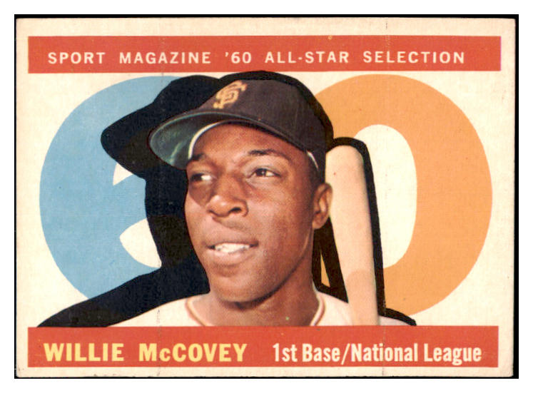 1960 Topps Baseball #554 Willie McCovey A.S. Giants VG-EX 475527