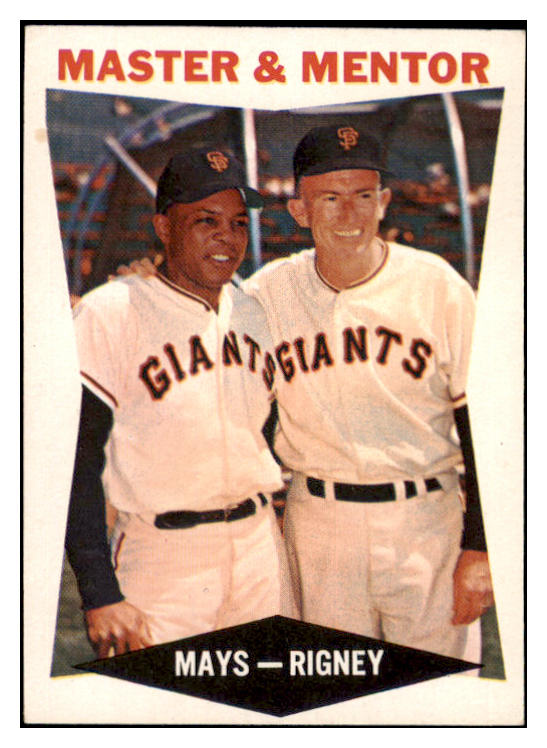 1960 Topps Baseball #007 Willie Mays Bill Rigney EX-MT 475528