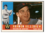 1960 Topps Baseball #210 Harmon Killebrew Senators EX-MT 475529