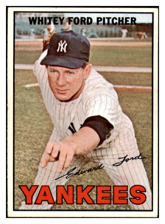 1967 Topps Baseball #005 Whitey Ford Yankees EX 475550