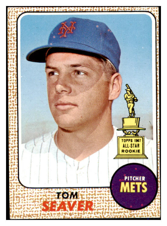 1968 Topps Baseball #045 Tom Seaver Mets VG 475562