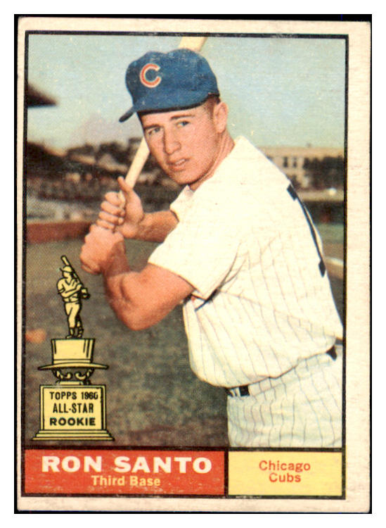 1961 Topps Baseball #035 Ron Santo Cubs EX-MT 475564