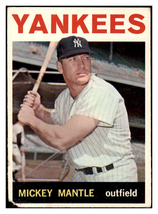1964 Topps Baseball #050 Mickey Mantle Yankees Good 475579