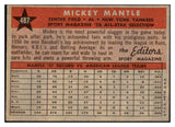 1958 Topps Baseball #487 Mickey Mantle A.S. Yankees VG-EX 475583