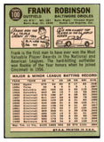 1967 Topps Baseball #100 Frank Robinson Orioles VG-EX 475591