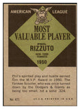 1961 Topps Baseball #471 Phil Rizzuto MVP Yankees EX 475601