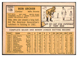 1963 Topps Baseball #126 Bob Uecker Braves VG-EX 475603