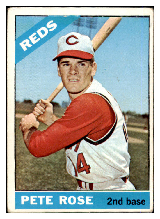 1966 Topps Baseball #030 Pete Rose Reds GD-VG 475612