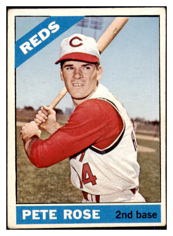 1966 Topps Baseball #030 Pete Rose Reds VG 475614