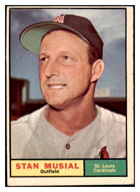 1961 Topps Baseball #290 Stan Musial Cardinals EX 475620