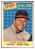 1958 Topps Baseball #476 Stan Musial A.S. Cardinals VG-EX 475626