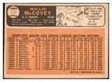 1966 Topps Baseball #550 Willie McCovey Giants VG 475632
