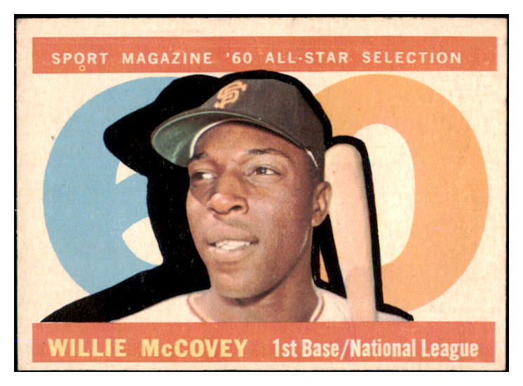 1960 Topps Baseball #554 Willie McCovey A.S. Giants EX-MT 475636