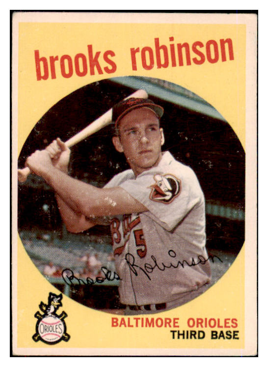1959 Topps Baseball #439 Brooks Robinson Orioles VG-EX 475637