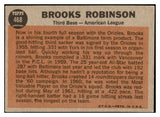 1962 Topps Baseball #468 Brooks Robinson A.S. Orioles EX 475673