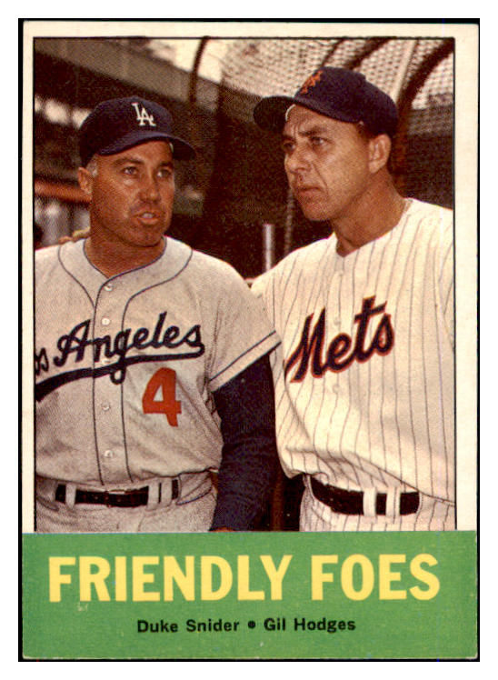 1963 Topps Baseball #068 Duke Snider Gil Hodges EX-MT 475700