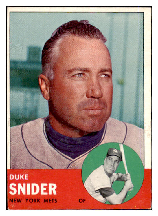 1963 Topps Baseball #550 Duke Snider Mets EX-MT 475720