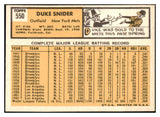 1963 Topps Baseball #550 Duke Snider Mets EX-MT 475720