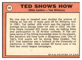 1969 Topps Baseball #539 Ted Williams Mike Epstein EX-MT 475734