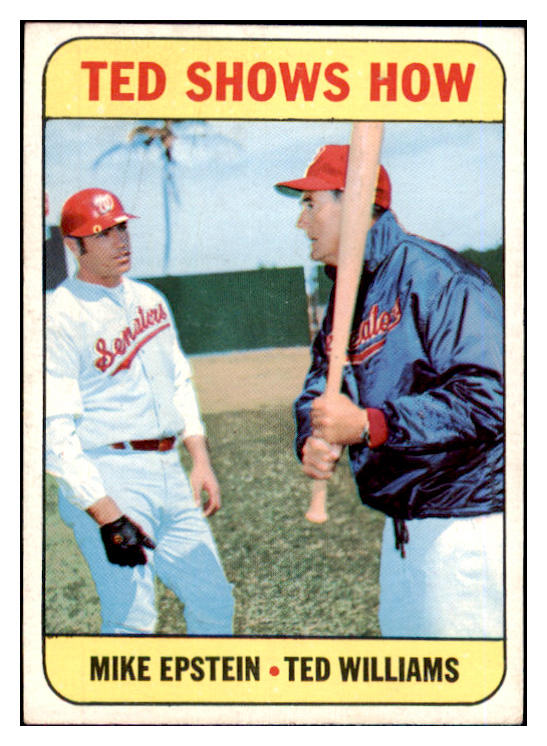 1969 Topps Baseball #539 Ted Williams Mike Epstein VG-EX 475735