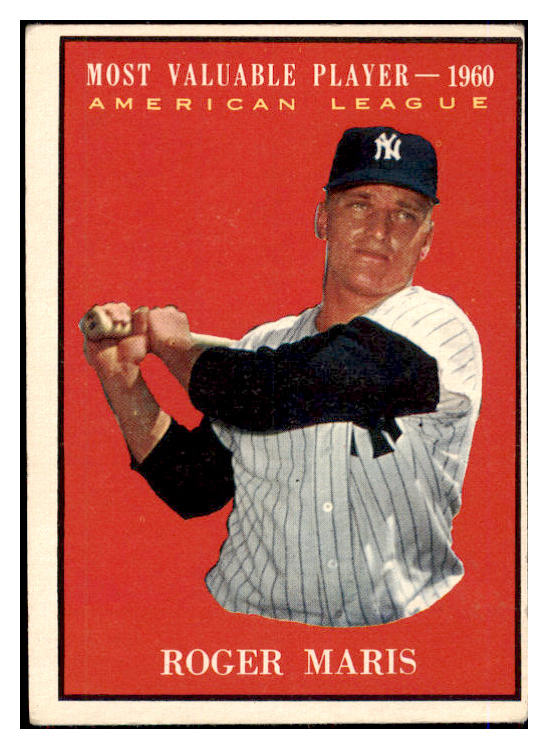 1961 Topps Baseball #478 Roger Maris MVP Yankees VG-EX 475747