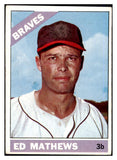 1966 Topps Baseball #200 Eddie Mathews Braves EX 475749