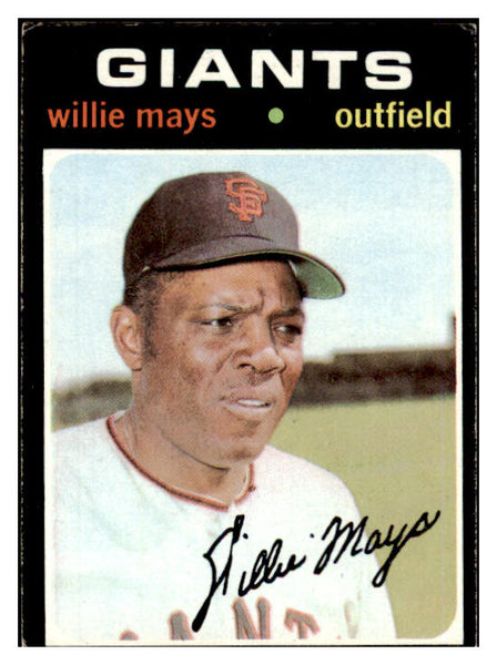 1971 Topps Baseball #600 Willie Mays Giants EX 475755
