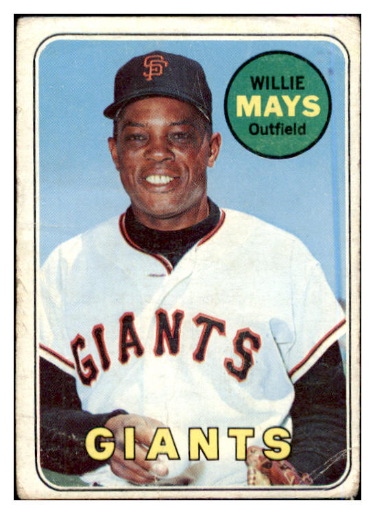 1969 Topps Baseball #190 Willie Mays Giants Fair 475757