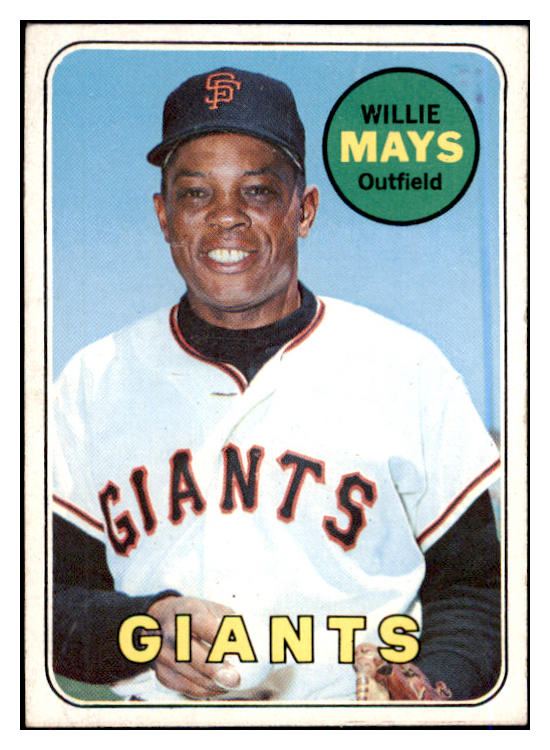 1969 Topps Baseball #190 Willie Mays Giants VG-EX 475758