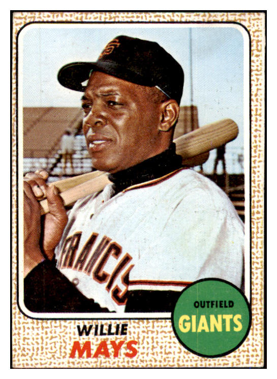 1968 Topps Baseball #050 Willie Mays Giants EX-MT 475761