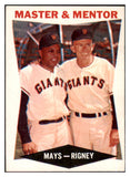 1960 Topps Baseball #007 Willie Mays Bill Rigney EX-MT 475774