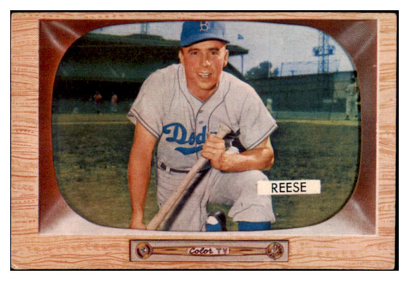 1955 Bowman Baseball #037 Pee Wee Reese Dodgers EX 475794