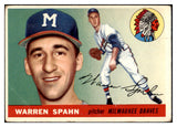 1955 Topps Baseball #031 Warren Spahn Braves VG 475817