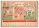 1956 Topps Baseball #015 Ernie Banks Cubs VG-EX White 475823