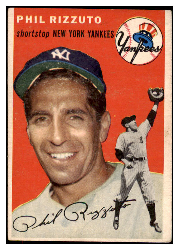 1954 Topps Baseball #017 Phil Rizzuto Yankees VG-EX 475827